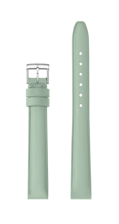 Correa de piel de becerro verde aqua, hebilla de acero tipo ardillón 13.0 MM - MXE0ZVJV Baume & Mercier Front