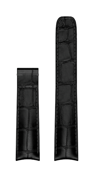 Bracelet Alligator Noir watch strap 19 MM - MV130316 Baume & Mercier Face -