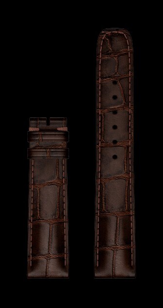 パネライ アリゲーターストラップ　ダークブラウン パネライ 】純正ストラップ アリゲーターダークブラウン（パティーナ