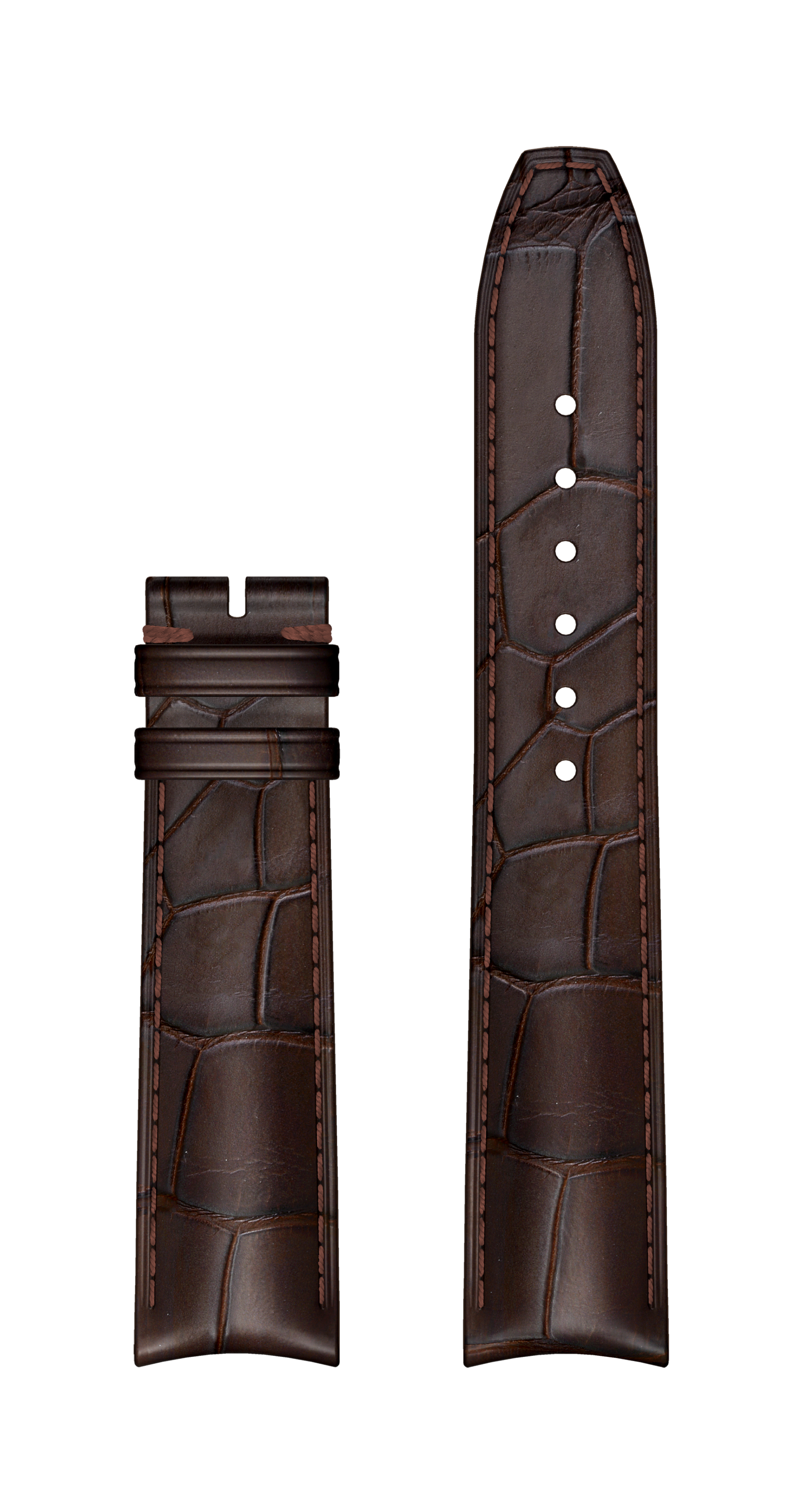 Brown Alligator Strap 20.0 MM - MX007G0D Baume & Mercier Front