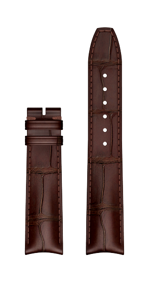Bracelet Alligator Marron watch strap - MX00862L Baume & Mercier Face -