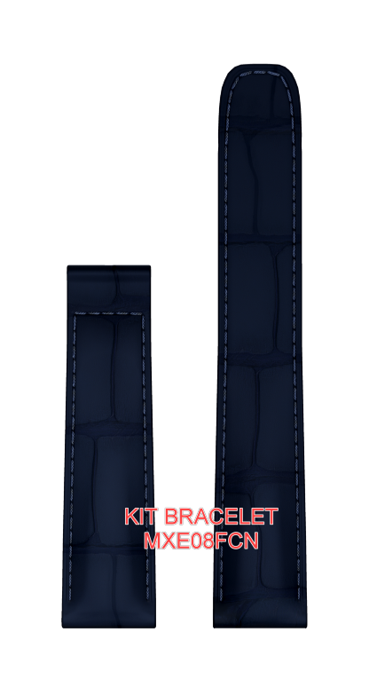 Blue Alligator Strap, Pin Buckle 20.0 MM - MXE08FCN Baume & Mercier Front