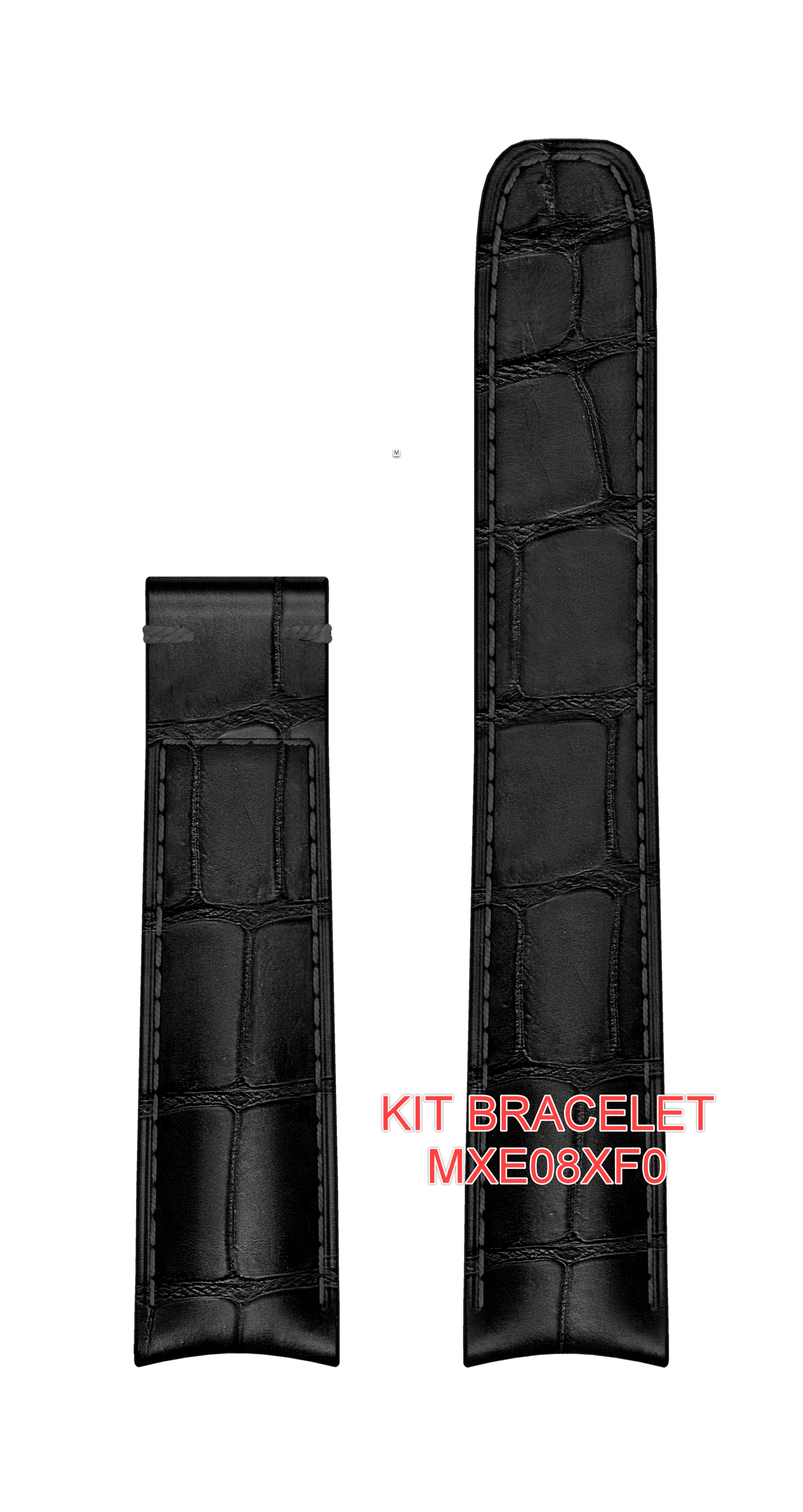 Black Alligator Strap, Pin Buckle 20.0 MM - MXE08XF0 Baume & Mercier Front