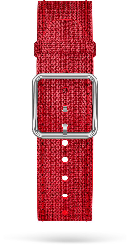Correa de algodón rojo, hebilla de acero 20.0 MM - MXE0HP69 Baume & Mercier Front