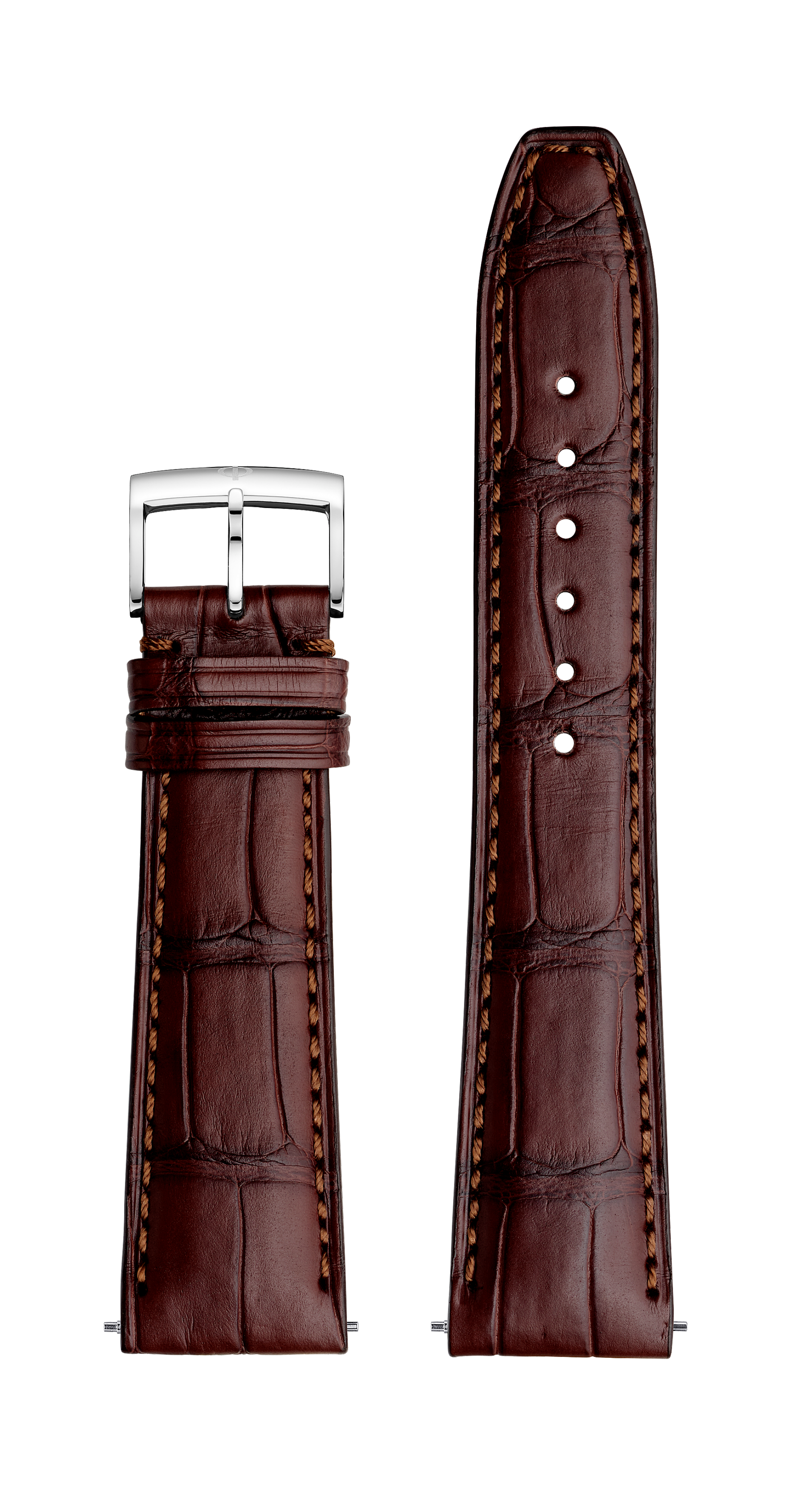 Braunes Alligatorlederband, Dornschließe 22.0 MM - MXE0N06M Baume & Mercier Front