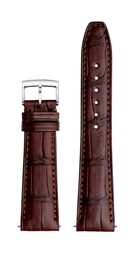 Braunes Alligatorlederband, Dornschließe 22.0 MM - MXE0N06M Baume & Mercier Front