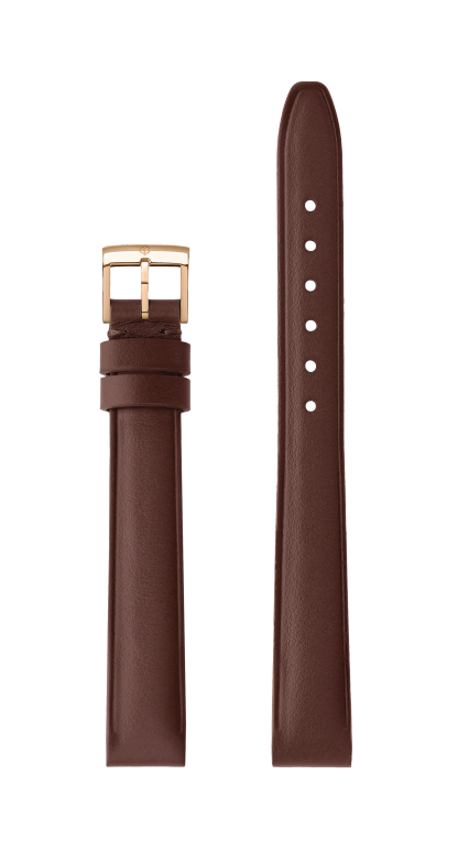 Burgundy Calfskin Strap, PVD Pin Buckle 13.0 MM - MXE0ZZ80 Baume & Mercier Front
