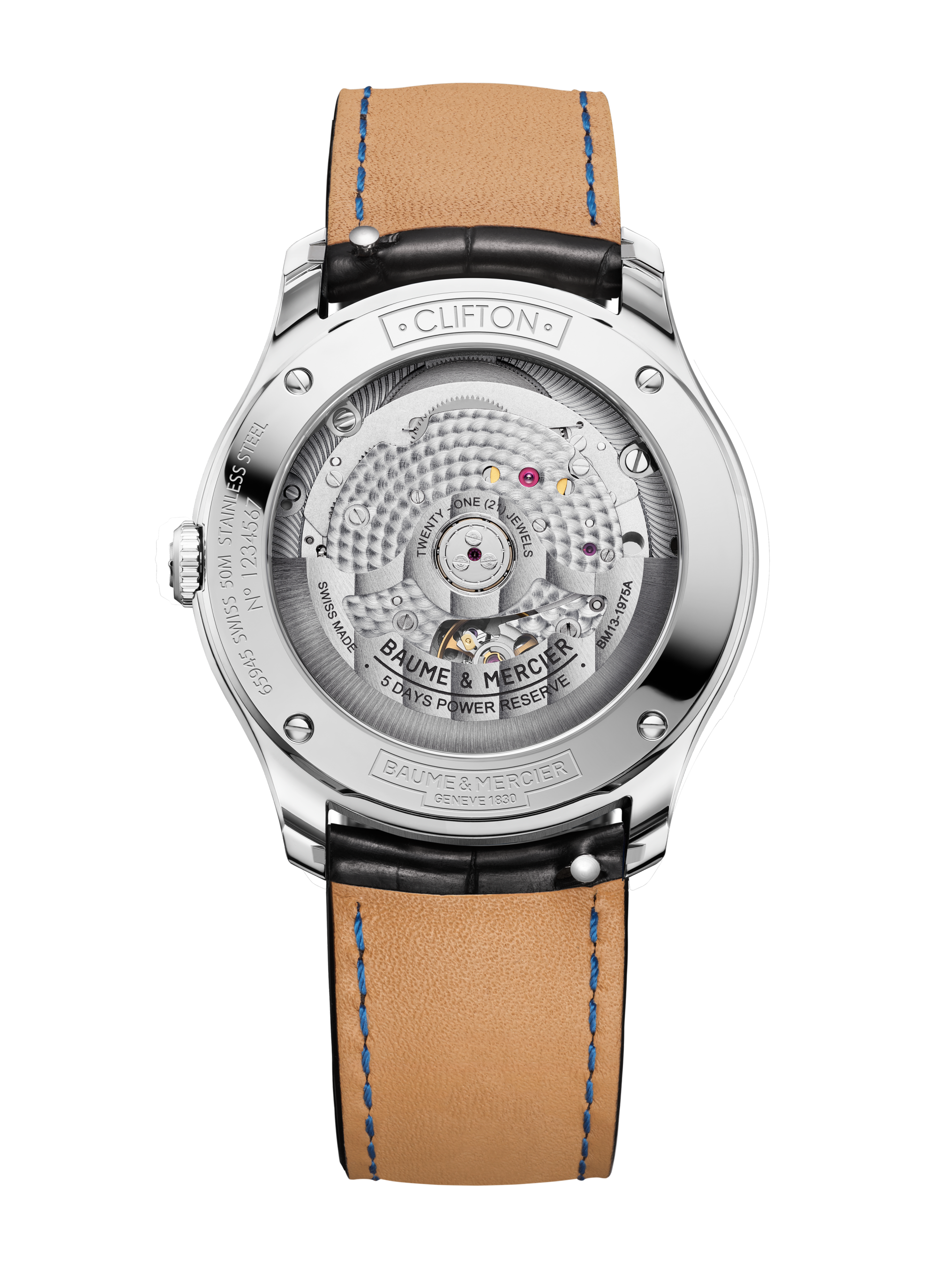 Clifton 10775 Watch for men | Check Prices on Baume & Mercier Back