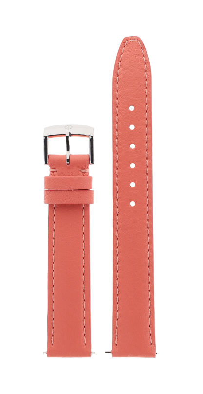 Pink Calfskin Strap, Steel Pin Ardillon Buckle 15.0 MM - MXE0DMCG Baume & Mercier Front