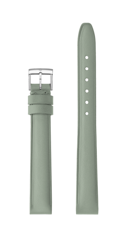 Sage green Calfskin Strap, Steel Pin Buckle 13.0 MM - MXE0ZVJN Baume & Mercier Front