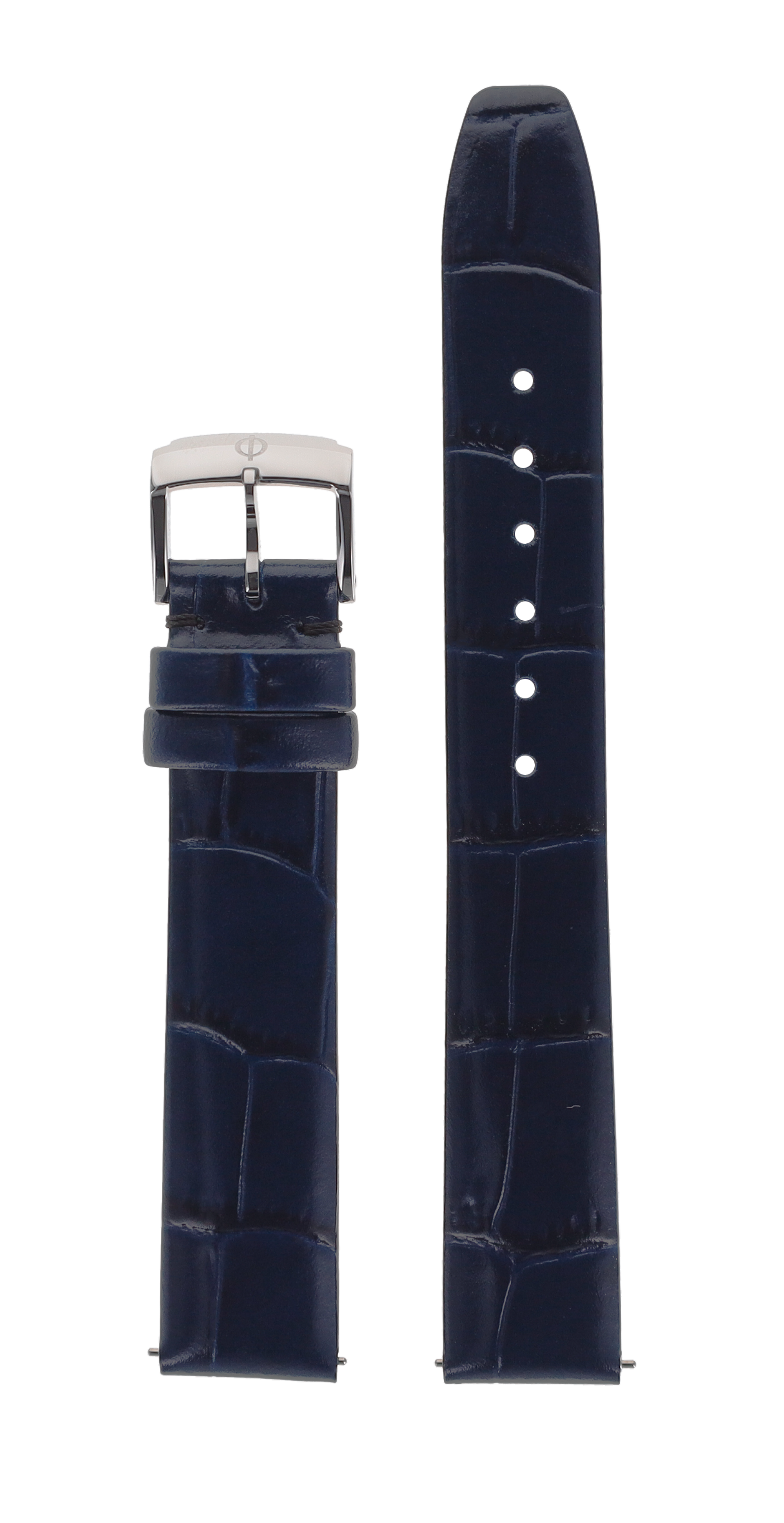 Blue Alligator-motif calfskin Strap 15.0 MM - MXE0N0N4 Baume & Mercier Front