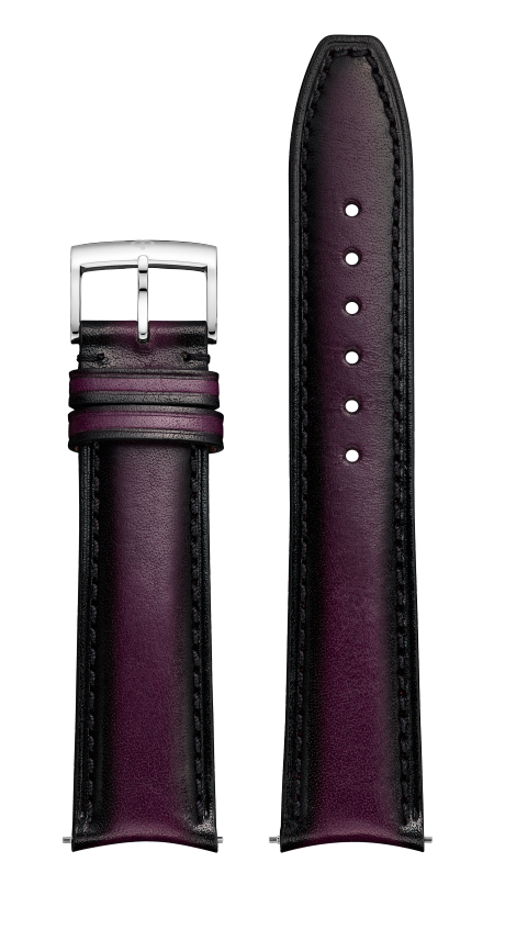 Patina Purple Calfskin Strap, Pin Buckle 20.0 MM - MXE0P8QP Baume & Mercier Front
