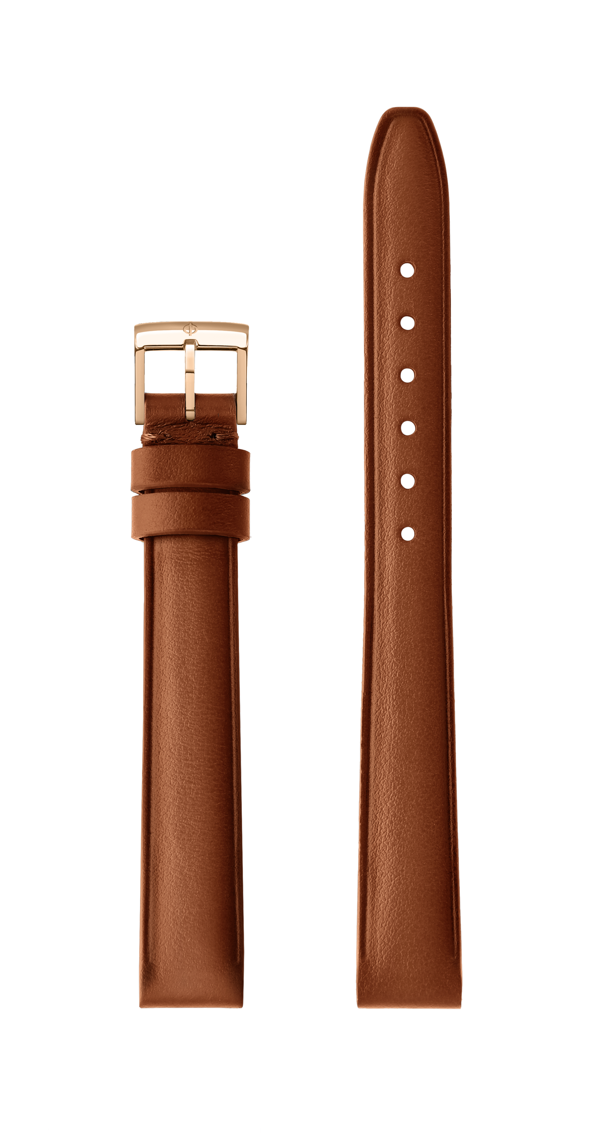 Gold Calfskin Strap, PVD Pin Buckle 13.0 MM - MXE0ZZ7W Baume & Mercier Front