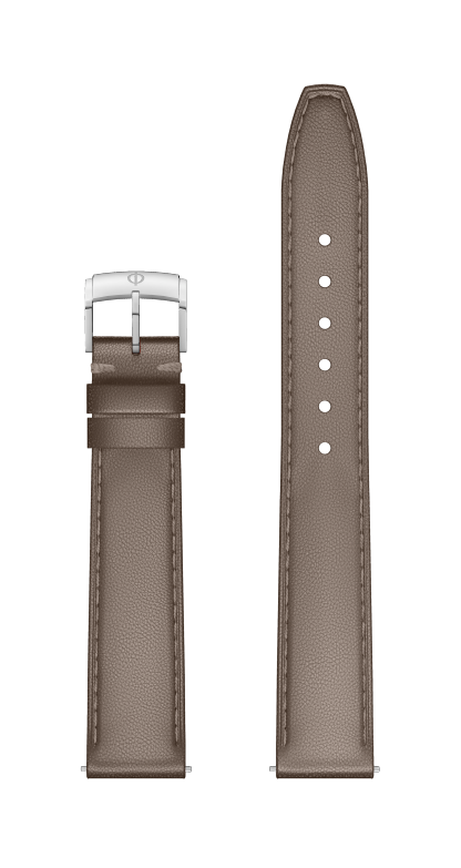 Bracelet veau taupe, boucle ardillon 15.0 MM - MXE0RP2N Baume & Mercier Face