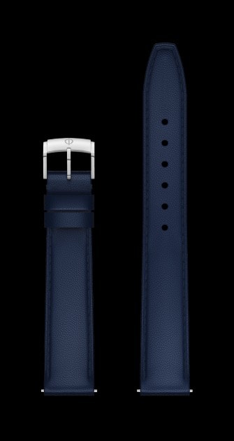 Blue Oceania Calfskin Strap, Pin Buckle 15.0 MM - MXE0N0RB Baume