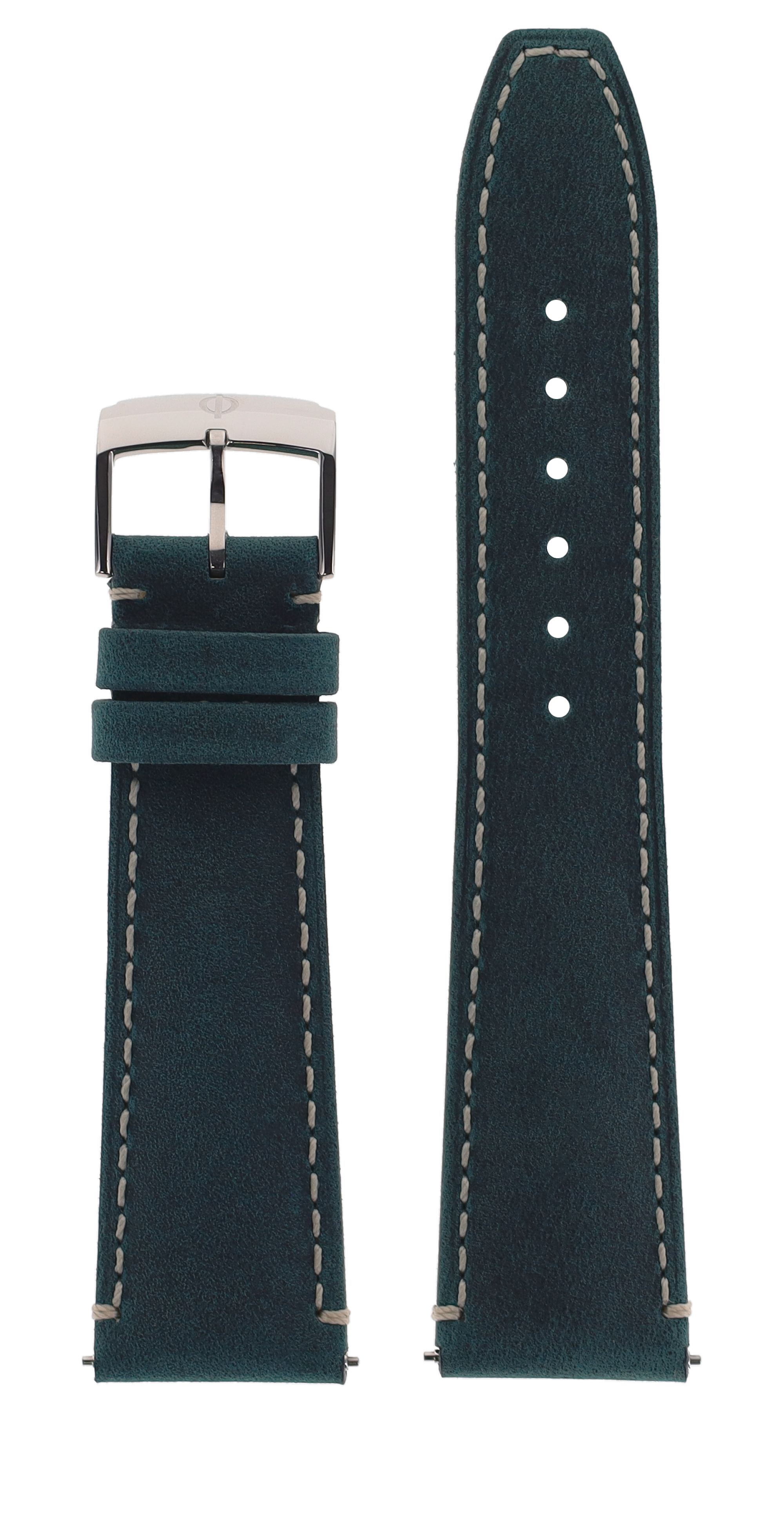 Oil Green Calfskin Strap, Steel Pin Buckle 22.0 MM - MXE07N80 Baume & Mercier Front