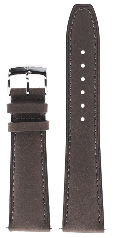 Bracelet Veau mat Brun-gris 22.0 MM - MXE0N0S2 Baume & Mercier Face