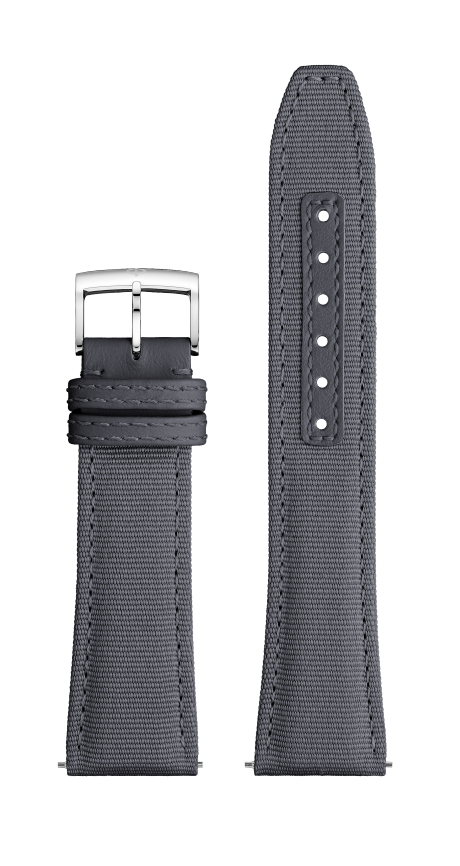 Graues Canvas-Armband, Dornschließe 22.0 MM - MXE0N0QD Baume & Mercier Front