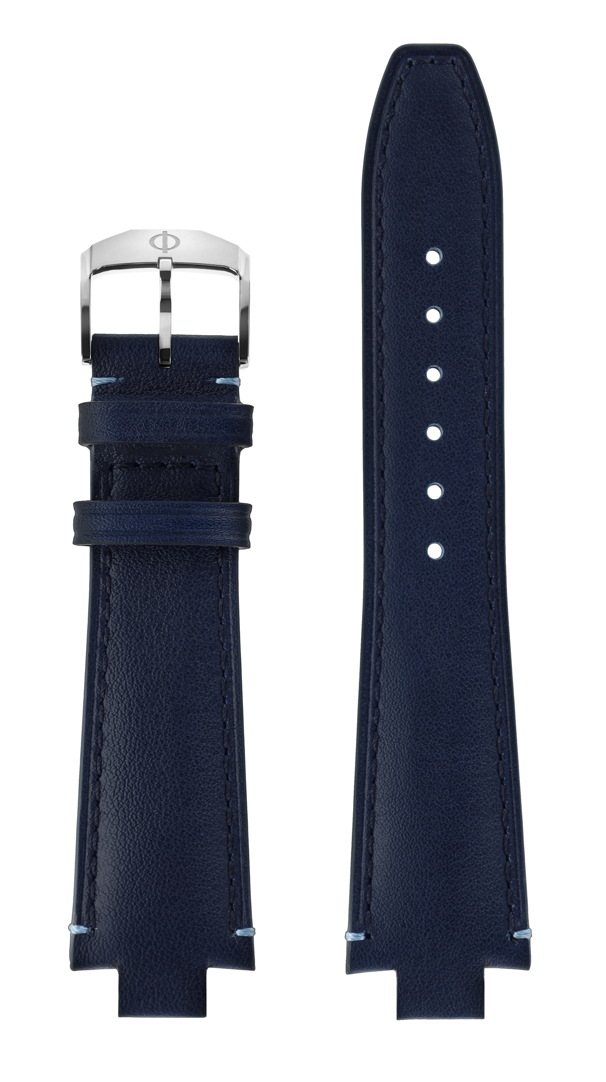 Blue Calfskin Strap, Steel Pin Buckle 10.5 MM - MXE0ZGD5 Baume & Mercier Front