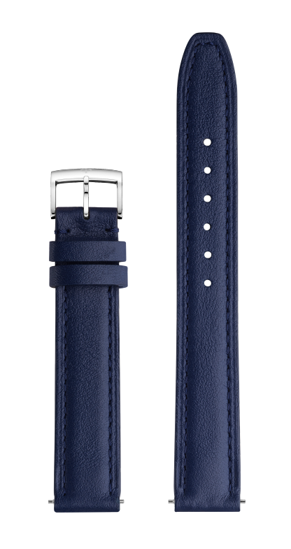 Blue Calfskin Strap, Pin Buckle 15.0 MM - MXE0N0M3 Baume & Mercier Front