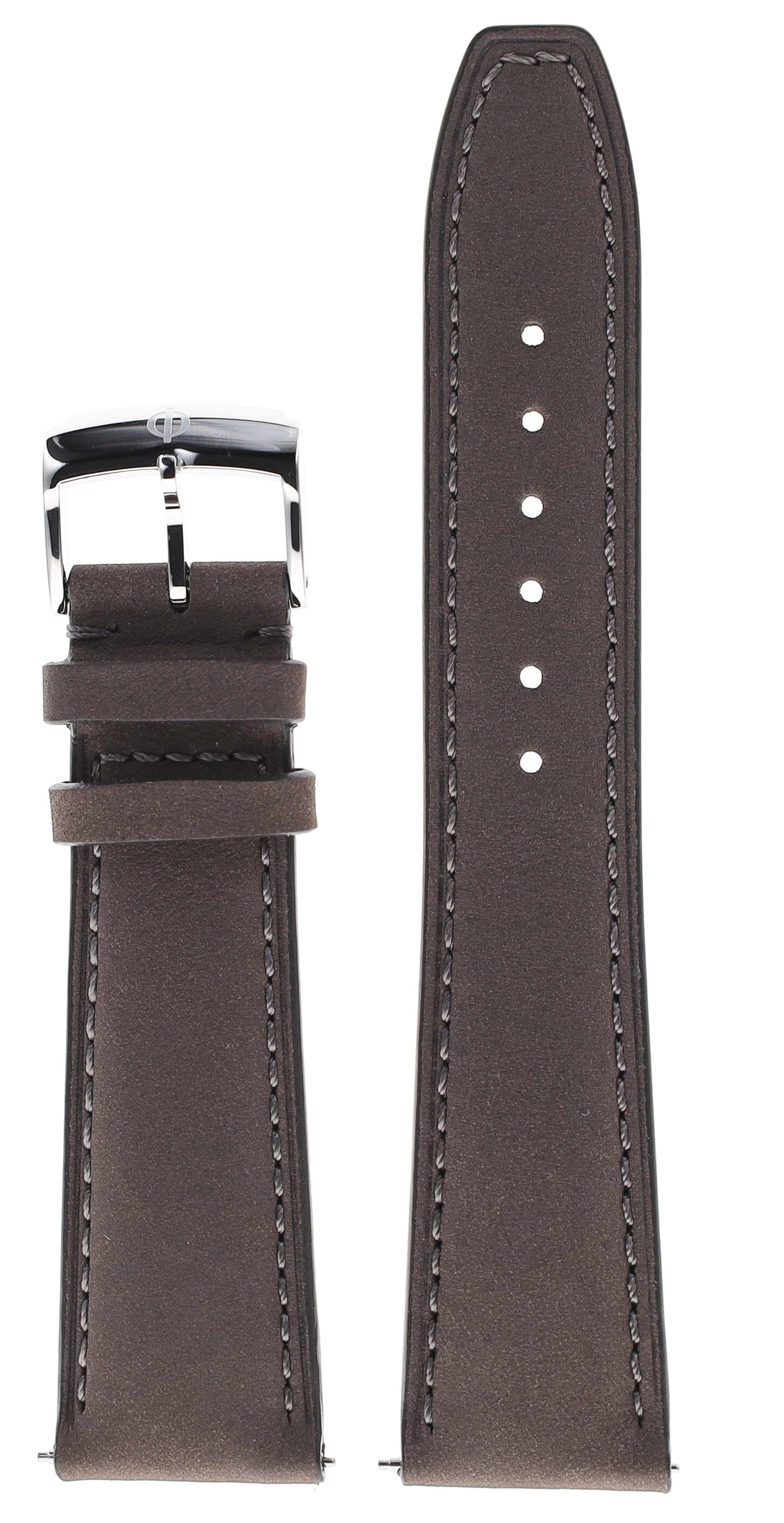 Bracelet Veau mat Brun-gris 22.0 MM - MXE0N0S2 Baume & Mercier Face