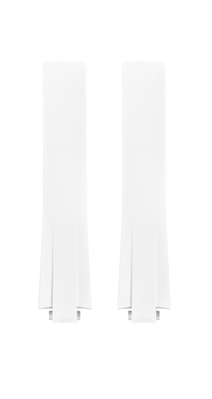 Cinturino Bianco Caucciù 9.0 MM - MXE0KWMN Baume & Mercier Front