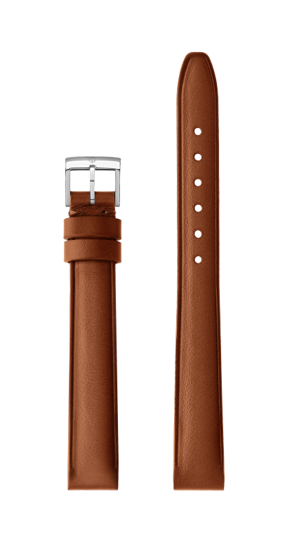 Gold Calfskin Strap, Steel Pin Buckle 13.0 MM - MXE0ZVHP Baume & Mercier Front
