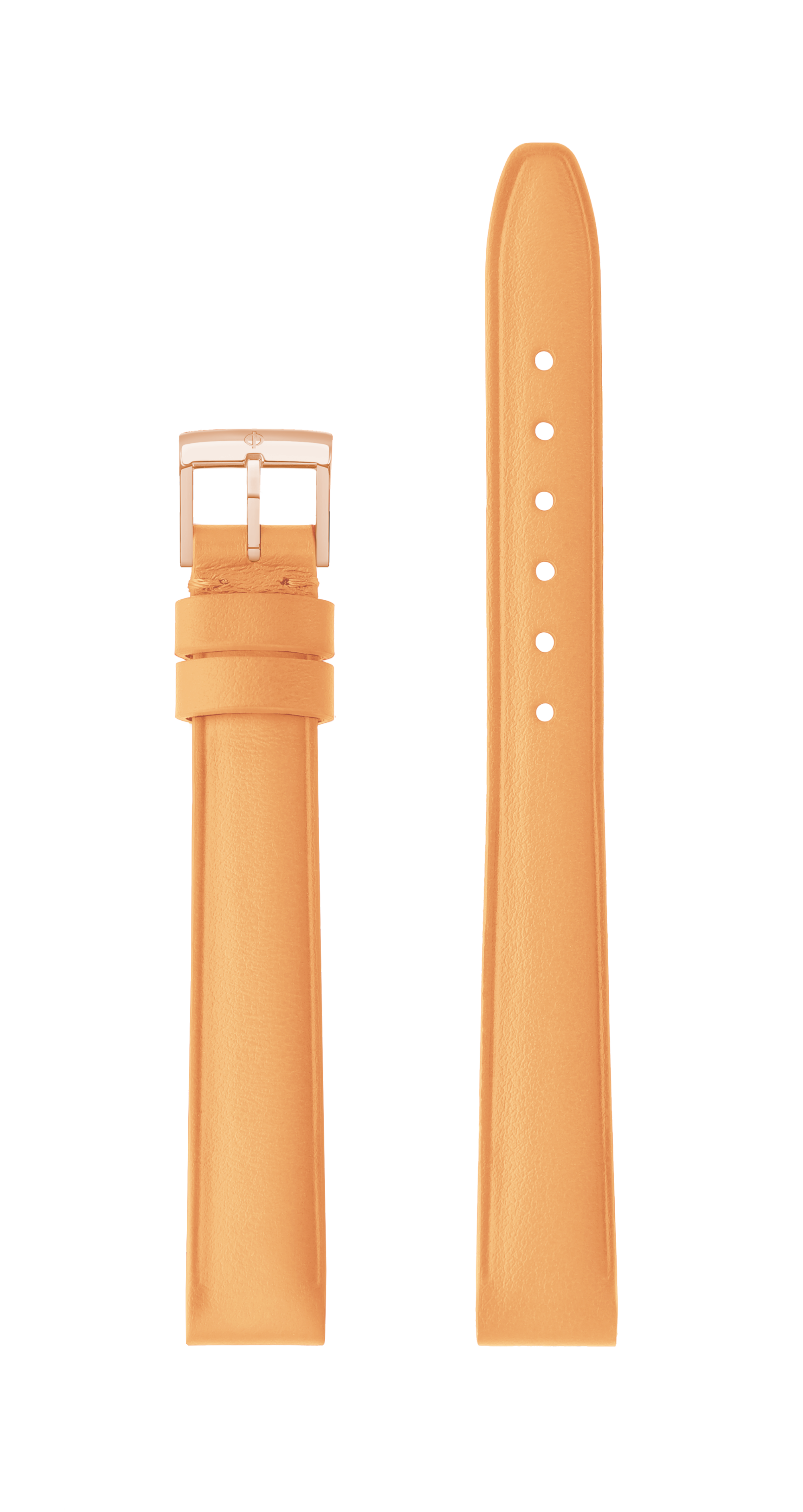Orange Calfskin Strap, PVD Pin Buckle 13.0 MM - MXE11RGQ Baume & Mercier Front