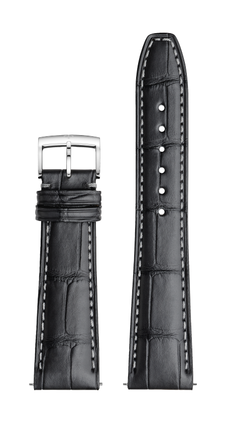 Cinturino grigio pelle di alligatore, fibbia ad ardiglione 22.0 MM - MXE0N07K Baume & Mercier Front
