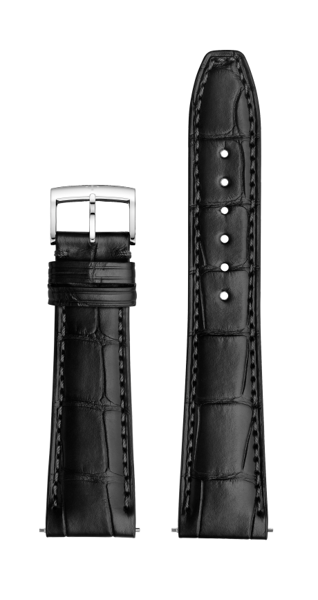 Cinturino nero pelle di alligatore, fibbia ad ardiglione 22.0 MM - MXE0N06N Baume & Mercier Front