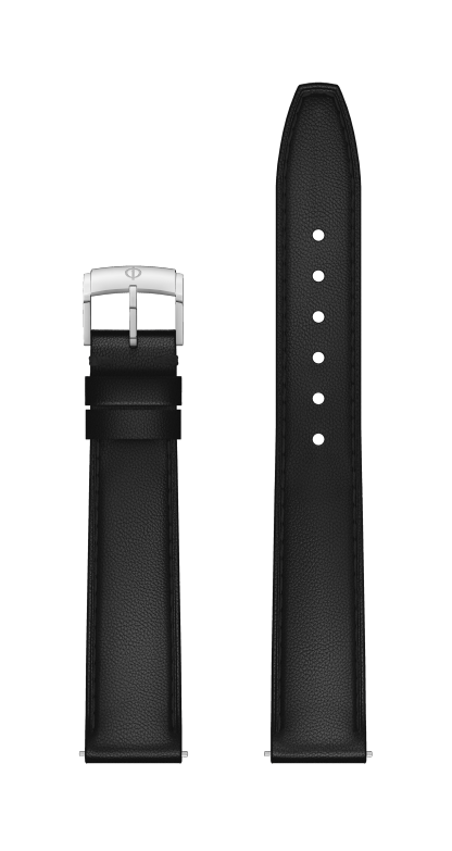 Bracelet veau noir, boucle ardillon 15.0 MM - MXE0N0QF Baume & Mercier Face
